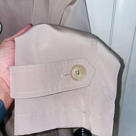 London Fog women's trench coat double-breasted button front tie waterproof sz XL - Picture 5 of 12